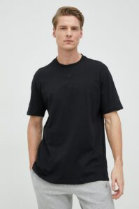 Bavlněné tričko adidas černá