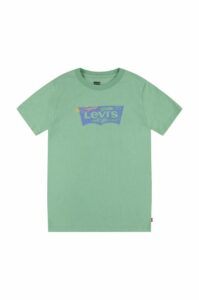 Dětské tričko Levi's zelená barva