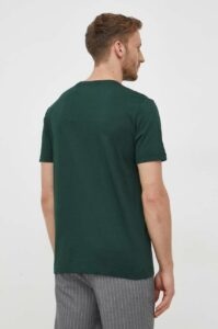 Bavlněné tričko Gant zelená barva