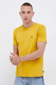 Bavlněné tričko Quiksilver žlutá