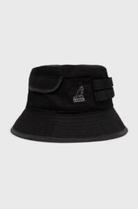 Bavlněný klobouk Kangol černá barva