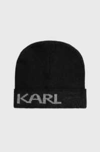 Čepice Karl Lagerfeld černá barva