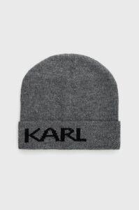 Čepice Karl Lagerfeld šedá barva