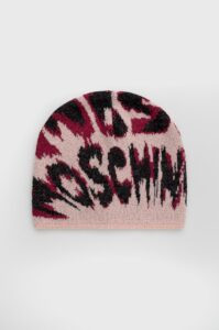Čepice Moschino růžová barva