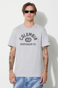 Tričko Columbia šedá barva
