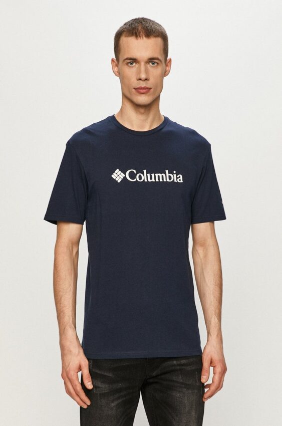 Tričko Columbia tmavomodrá barva