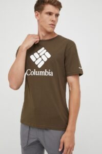 Tričko Columbia zelená barva