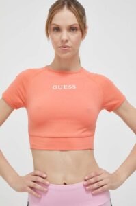 Tričko Guess ALINE oranžová barva