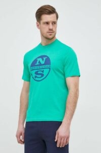 Bavlněné tričko North Sails zelená