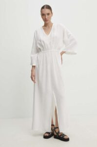 Šaty Answear Lab bílá barva
