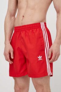Plavkové šortky adidas Originals červená