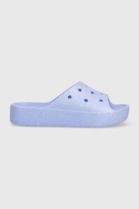 Pantofle Crocs Classic Platforn Glitter Slide dámské