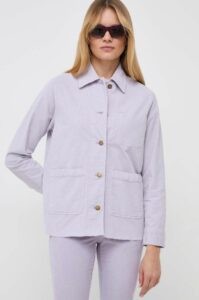 Manšestrová bunda MAX&Co. fialová barva