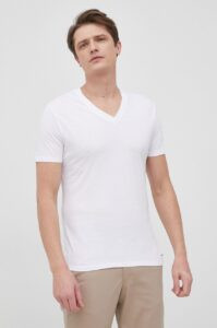 Bavlněné tričko Michael Kors bílá