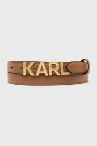 Kožený pásek Karl Lagerfeld dámský