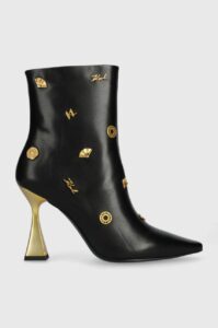 Kožené kotníkové boty Karl Lagerfeld DEBUT dámské