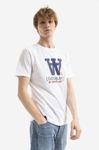 Bavlněné tričko Wood Wood Ace Typo T-shirt