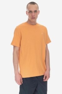 Bavlněné tričko Wood Wood oranžová