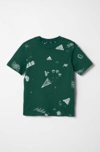 Dětské bavlněné tričko adidas J BLUV