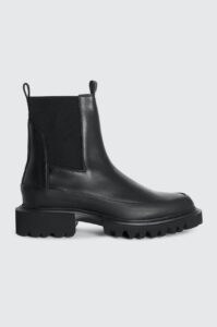 Kožené kotníkové boty AllSaints Harlee Boot černá