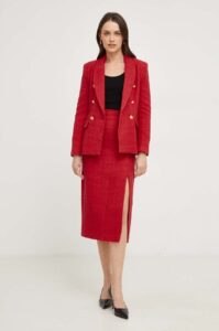 Bavlněná sukně Answear Lab červená