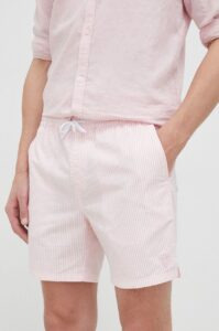Plavkové šortky Guess růžová