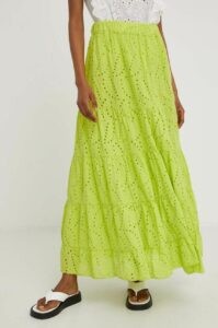 Bavlněná sukně Answear Lab zelená