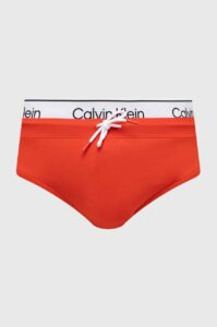 Plavky Calvin Klein červená
