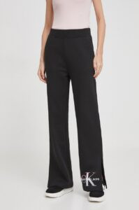 Bavlněné tepláky Calvin Klein Jeans černá