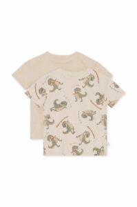 Dětské bavlněné tričko Konges Sløjd 2-pack