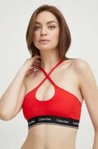 Plavková podprsenka Calvin Klein červená