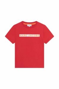 Dětské bavlněné tričko Marc Jacobs červená