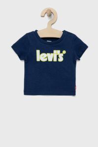 Dětské tričko Levi's tmavomodrá barva