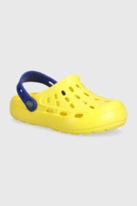 Dětské pantofle Skechers žlutá