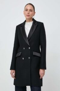Vlněný kabát Morgan černá barva