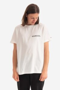 Bavlněné tričko Kangol Heritage Basic bílá