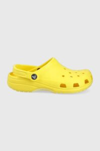 Pantofle Crocs žlutá
