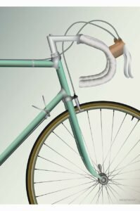 Vissevasse Plakát Racing Bicycle