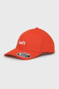 Čepice Levi's oranžová barva