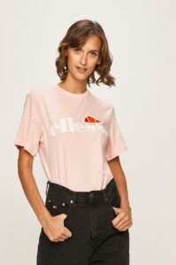 Bavlněné tričko Ellesse růžová