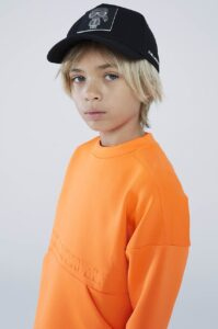 Dětská mikina Karl Lagerfeld oranžová
