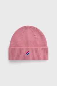Čepice Superdry růžová barva