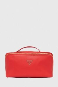 Kosmetická taška Guess červená barva