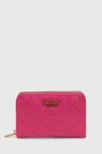 Peněženka Guess JANIA růžová barva