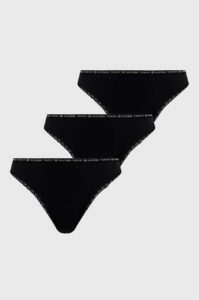 Kalhotky Tommy Hilfiger (3-pack) černá