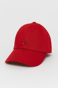 Čepice Tommy Hilfiger červená barva