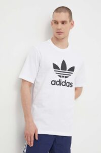 Bavlněné tričko adidas Originals Trefoil bílá