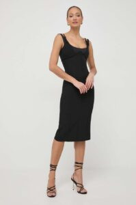 Šaty Versace Jeans Couture černá barva