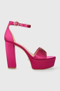 Sandály Guess SETON2 růžová barva