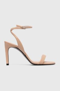 Kožené sandály Calvin Klein HEEL SANDAL 90